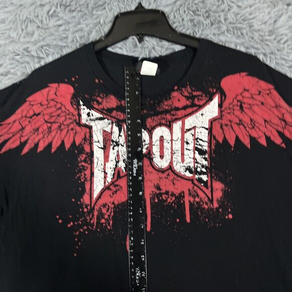 Vintage Tapout Shirt Extra Large Black Red Center Graphic Wings Pullover Mens - Picture 3 of 12
